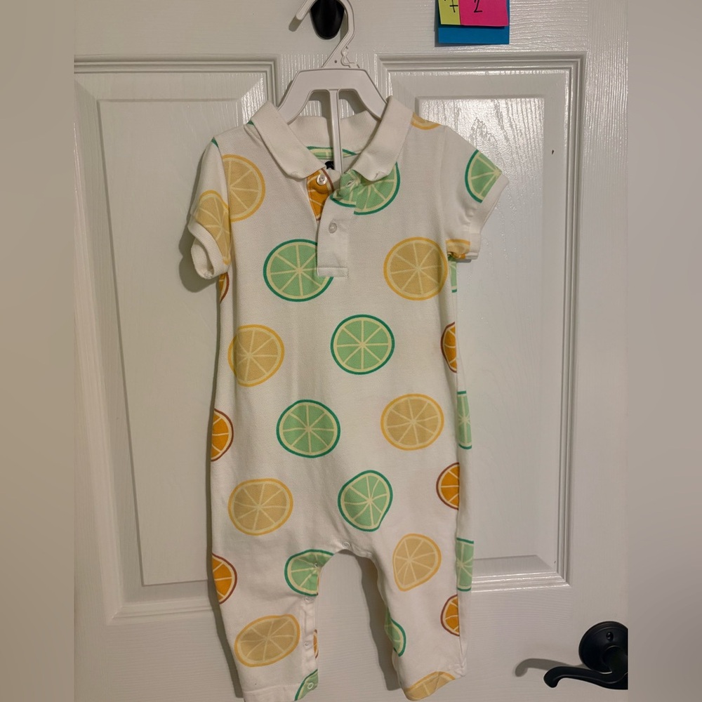 Organic Cotton Monica & Andy 18-24m citrus romper